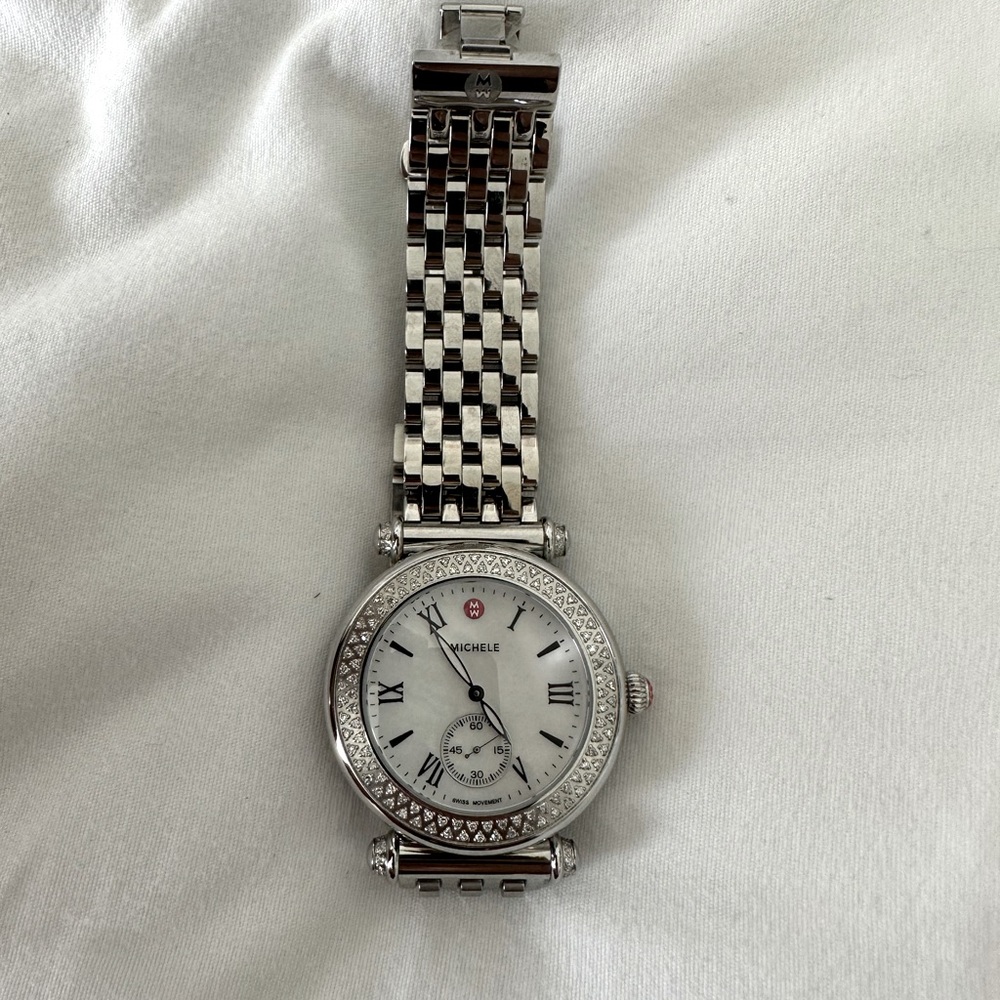 Michelle Caber watch with diamonds - extremely lightly used.